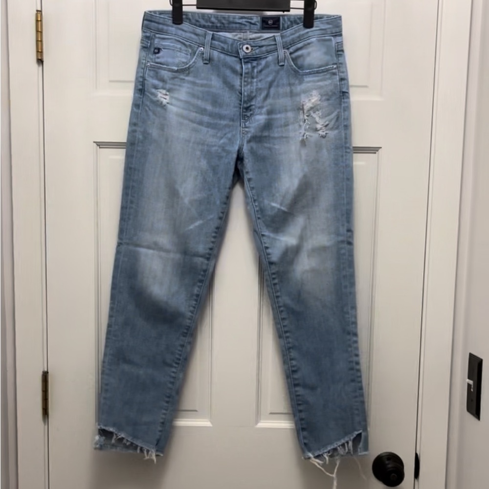 AG Adriano Goldschmied The Midrise Stevie Capri Ankle Cropped Jeans - Size 29